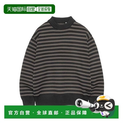 1h可退 日本直邮nanamica Mock Neck Stripe Sweater 半高领 条纹