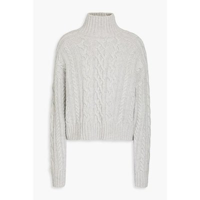 美国直邮AUTUMN CASHMERE 高领电缆编织裁剪毛衣 女装T恤