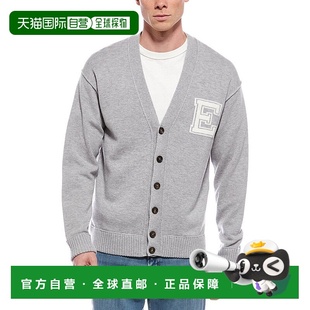 自营Eleventy Jacquard Wool Cardigan - Gray 毛衣美国直发奥莱