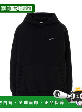 香港直邮Givenchy 纪梵希 女士 黑色棉质宽松款卫衣 BWJ04TP75N