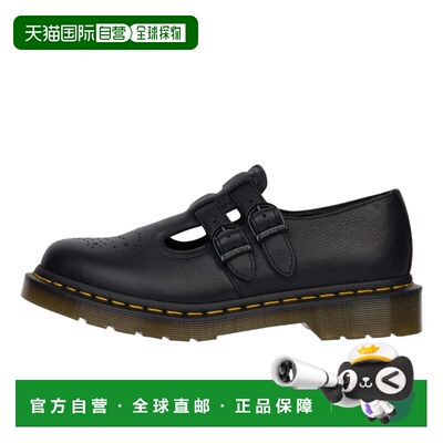 自营dr. martensDr Martens 8065 Mary Jane女士黑色弗吉尼亚皮鞋