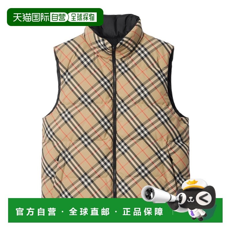 1h可退 香港直邮burberry 男士 背心吊带羽绒鹅绒