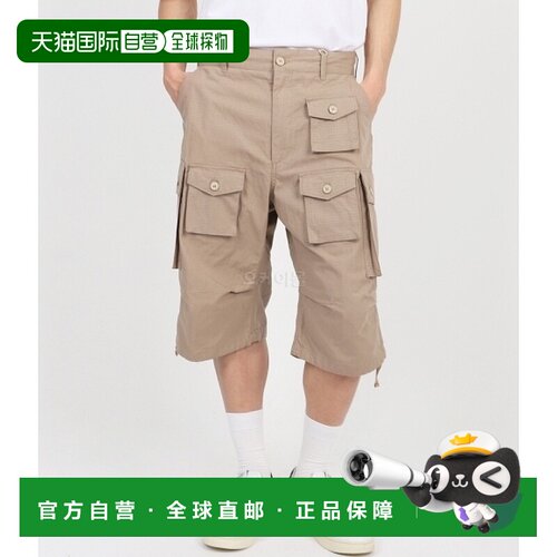 韩国直邮Engineered Garments FA 短裤 B - 卡其色棉质防撕裂布 (