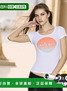 【日本直邮】Ernie Ball女士百搭短袖白色小型简约舒适通勤日常