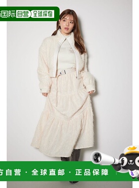 日本直邮Rienda 色调变化喇叭裙 [RI3465EW032890] 黑色上衣