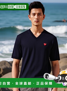 1h可退 香港直邮COMME DES GARÇONS PLAY 男士T恤 AXN0932 AW2024