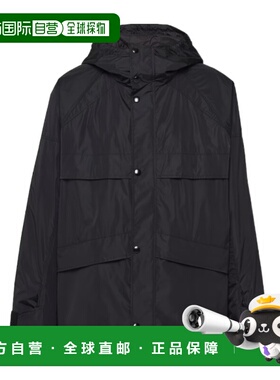 1h可退 香港直邮Prada 普拉达 男士 CLOTHING 黑色夹克 SGC557SOO