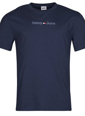Tommy Jeans 男士 TJM CLSC SMALL TEXT TEE 短袖T恤 海蓝色