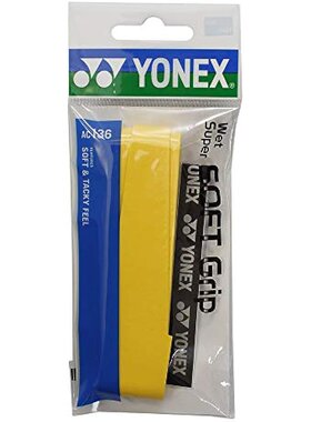 Yonex尤尼克斯 网球拍握把软胶带 004黄色 AC136