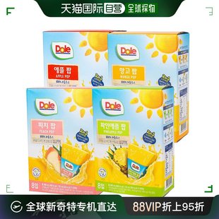 儿童水果饮品62mlx64盒 韩国直邮Dole都乐冰沙复合果汁饮料夏季