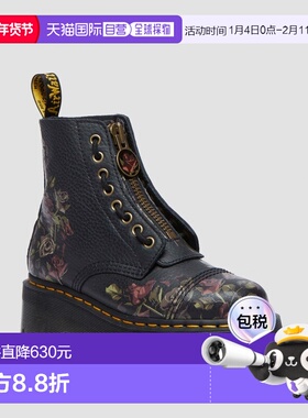 自营欧洲直邮DrMartens马丁大夫 Sinclair Decayed Roses Tumbled