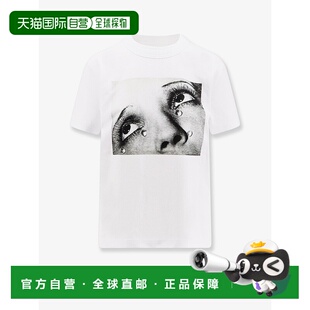 香港直邮Sacai white白色 女士 2501061S101 舒适 棉质T恤 1h可退