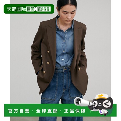 日本直邮LARUTA 女士 金色纽扣修身西装外套 LRT1【付后1h可退】