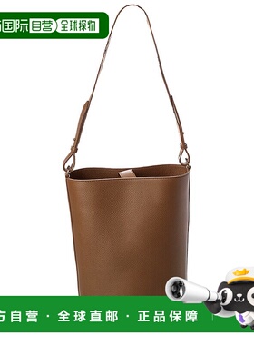 自营Burberry Leather Bucket Bag - brown 美国奥莱直发斜挎包