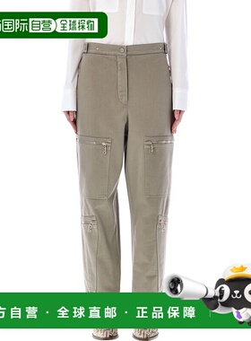 香港直邮FENDI 女士休闲裤 FR6415AM34F1J7B SS2025 灰色 Trouser