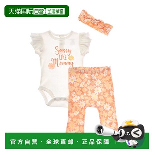 自营 Catherine Malandrino 3pc Ribbed Bodysuit & Pant Set - s