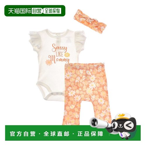 自营 Catherine Malandrino 3pc Ribbed Bodysuit & Pant Set - s