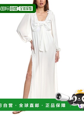 自营 Beach Riot Shiloh 罩衫 - 白色 美国奥莱直发长袖泡泡袖