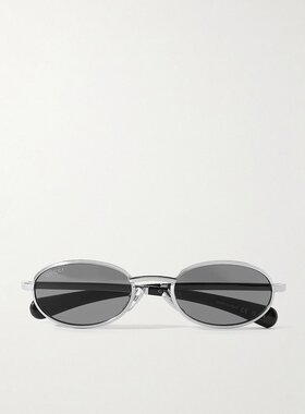 潮奢 Gucci 古驰 男士 Eyewear 橢圓形鏡框太陽眼鏡 GG1942S