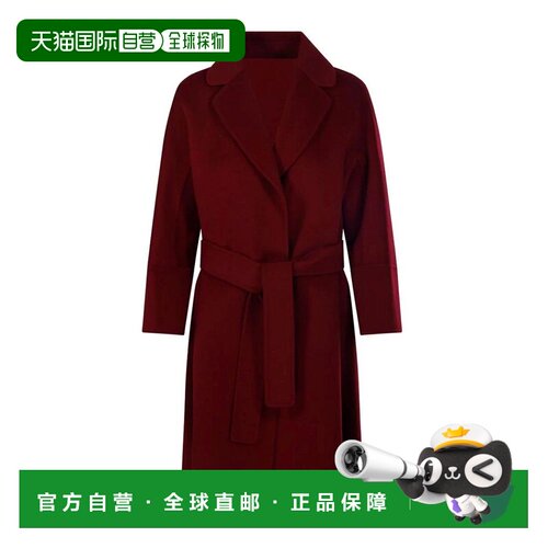 1h可退 香港直邮MAX MARA 女士大衣 ARONA002 AW2026 红色 Arona