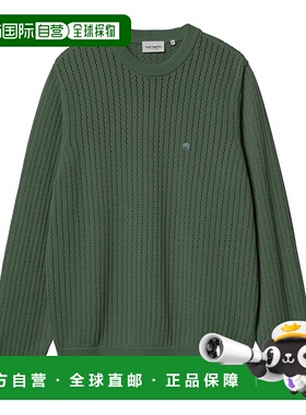 日本直邮Carhartt WIP Calen Sweater 刺绣标志圆领长袖针织衫 男