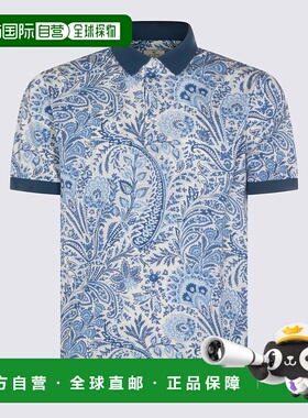 1h可退 香港直邮ETRO 男士T恤 MRMD0004AKF83X0801 SS2026 蓝色