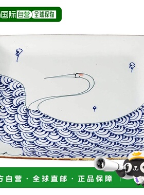 【日本直邮】西海陶器 波佐见烧 Kotohogi 方盘 大鹤 19785陶瓷