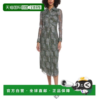 自营Ramy Brook Wyatt Midi Dress - Green 连衣裙美国直发奥莱