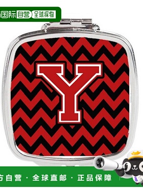 自营 Carolines Treasures CJ1047-YSCM 字母 Y 雪佛龙黑色正品