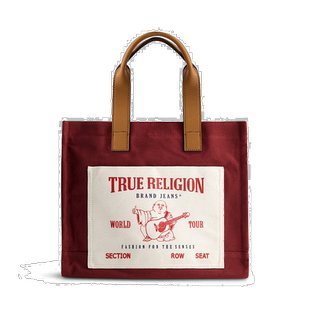 自营True Religion 中号口袋托特包 - 红色 美国奥莱直发