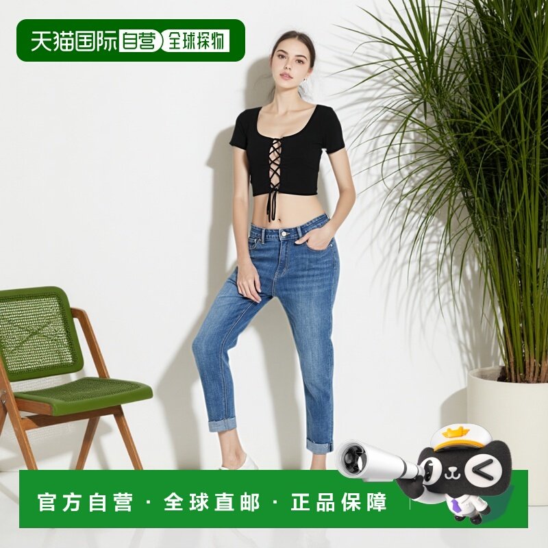 韩国直邮BADBLOOD 女士女装T恤EGO SEAMLESS LAP CARDIGAN IN BLAC