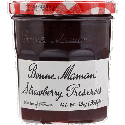 香港直发Bonne Maman无麸果酱草莓果脯涂抹甜味天然成分370g柠檬