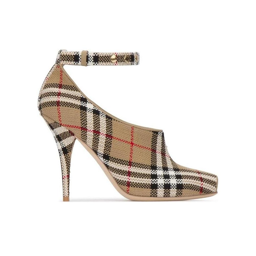 burberry 巴宝莉 女士 经典格纹高跟鞋 80122221