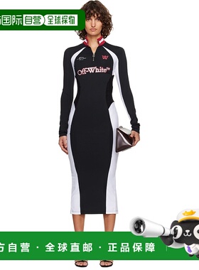 1h可退 香港直邮off-white 女士 黑色 Tech Jersey 连衣裙 OWDB55