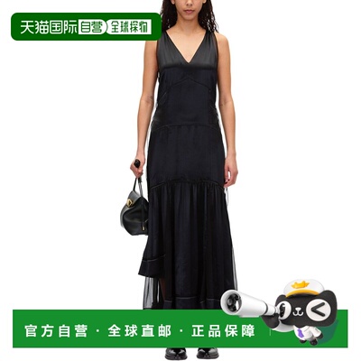 自营3.1 Phillip Lim Liquid Satin Sleeveless Gown - black 美