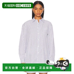 1h可退 香港直邮潮奢 SPORTY & RICH 女士 宽松款系扣上衣 SI0066