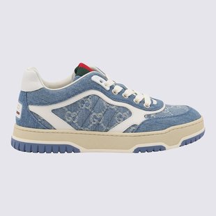 AW2025 蓝色 GUCCI 运动鞋 838831FAEVU4645 Web 女士运动鞋