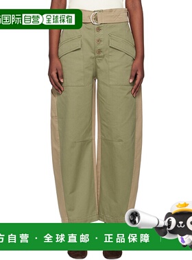 1h可退 香港直邮潮奢 SEA 海洋 女士 绿色 Carolina 长裤 SS25079