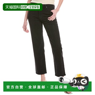 黑色 自营 bone碎骨Harlow中腰脚踝Sirin珠宝直筒牛仔裤 美 rag