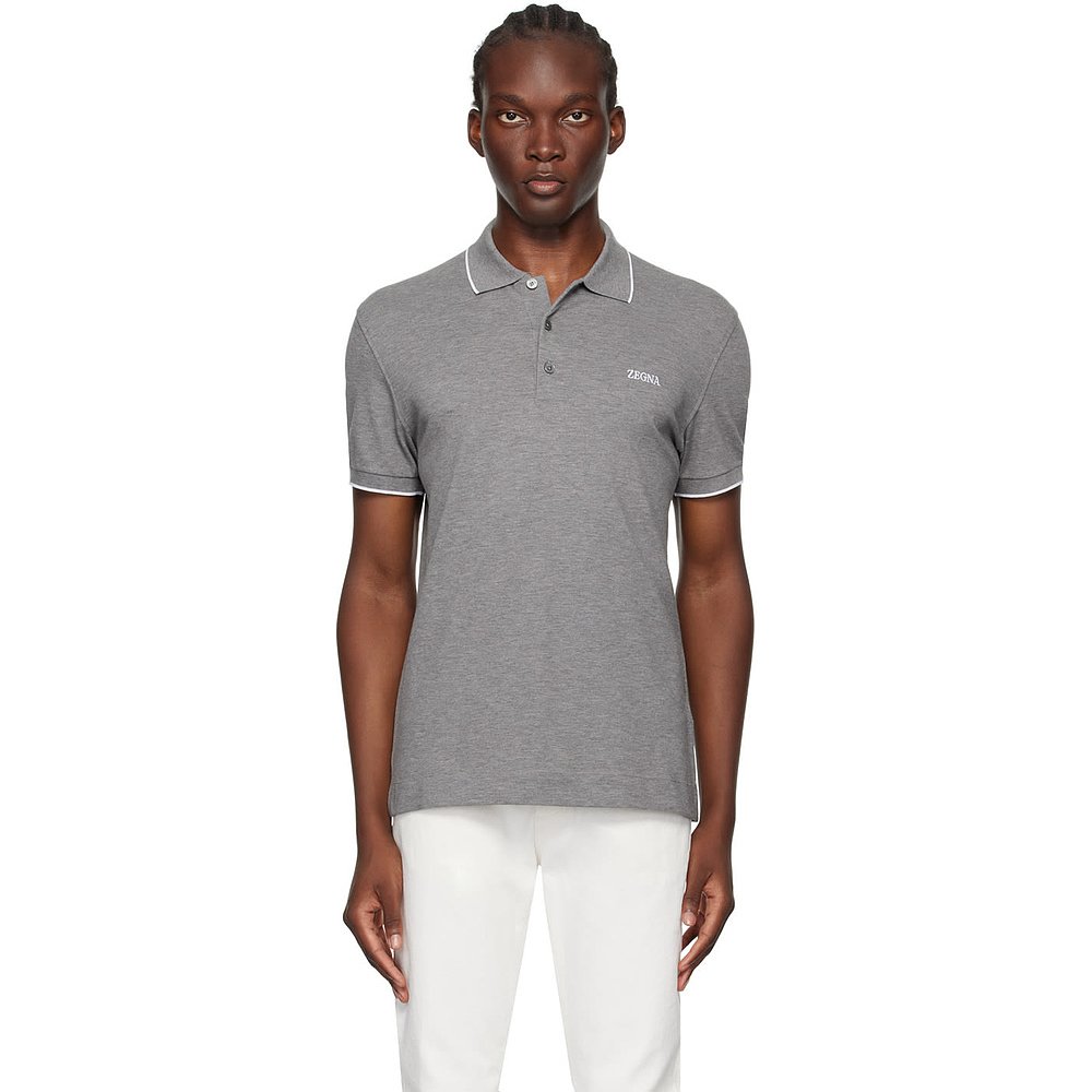 Zegna 杰尼亚 男士 标志 polo 衫 E7358A5B746