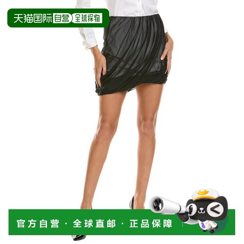 自营 Helmut Lang 真丝泡泡裙 - 黑色 美国奥莱直发半身裙包臀裙