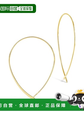 sterling foreverDelicate Threader 圈形耳环-金色 - 金色 【美