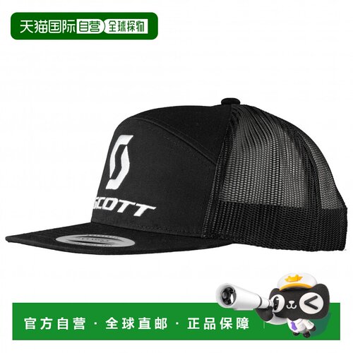 欧洲直邮SCOTT 男士帽子 2047222BLACKWHITE CO 黑色
