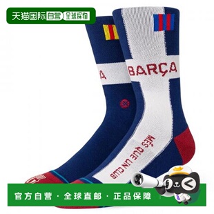 日本直邮STANCE 男士足球袜FC Barcelona CROSS A558D21FCC NVY合
