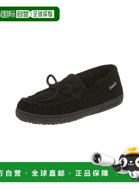 自营 BEARPAW男式Moc II拖鞋-黑色 美国奥莱直发