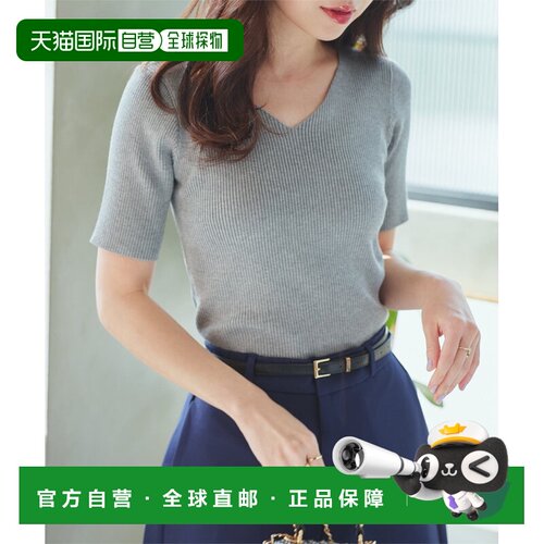 日本直邮KOBE LETTUCE C3147_V Kobe Lettuce 短袖基础罗纹针织衫