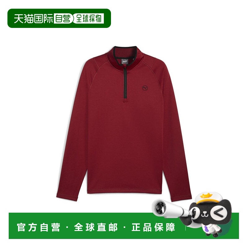 日本直邮 无 男士高尔夫华夫格摇粒绒1/4拉链套头卫衣