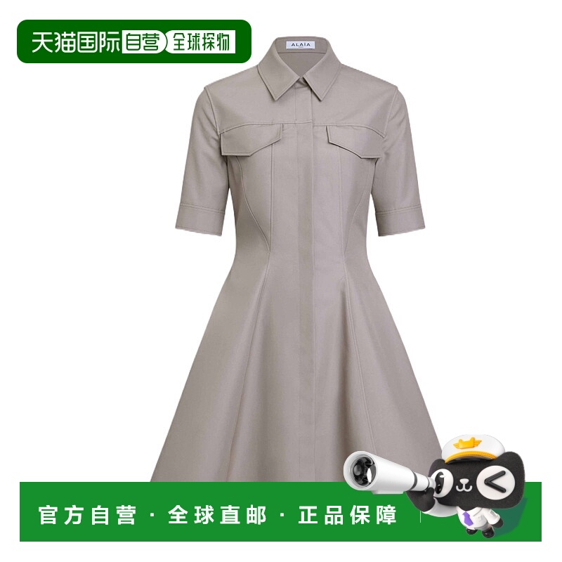 香港直邮Alaia 短袖连衣裙 AA9R2721T447B