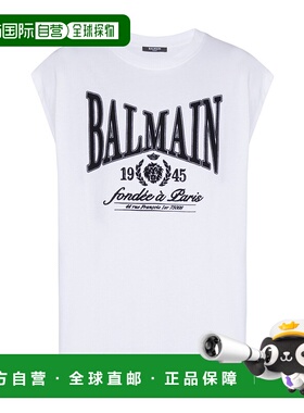 香港直邮BALMAIN 男士T恤 GH1ED006GF46GAB SS2026 白色 Balmain