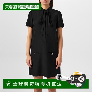 女士 1h可退 古驰 香港直邮潮奢 素色粘胶纤维迷你连衣裙 Gucci